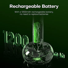 Carica l&#39;immagine nel visualizzatore di Gallery, CONOPU Racchetta Zanzare Elettrica, 4000V Zanzare Elettrico, Base di ricarica wireless USB, Ricaricabile Batteria, Luce LED, 3 Strati Protezione Maglia, Antizanzare, Bianco