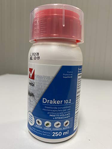 Draker 10.2 conf. 250 ml insetticida zanzare, mosche ecc.
