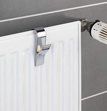 Carica l'immagine nel visualizzatore di Gallery, Wenko 81912500 Set di 4 Appendini per Termoarredo, in Plastica ABS Cromata,...