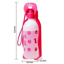 Carica l&#39;immagine nel visualizzatore di Gallery, Anpetbest Dispenser d&#39;Acqua per Cani distributore acqua 11 oz(325ML), Rosa