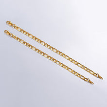 Carica l&#39;immagine nel visualizzatore di Gallery, PROSTEEL Uomo Bracciale Catena Figaro Semplice in Acciaio 6 Mm - Oro - Ilgrandebazar