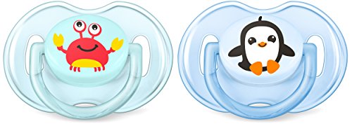 Philips Avent SCF169/35, 2 Succhietti Granchio e Pinguino, Tettarelle...