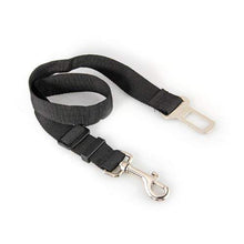 Carica l&#39;immagine nel visualizzatore di Gallery, CINTURA DI SICUREZZA AUTO REGOLABILE PER CANE NERO CM 70 - Ilgrandebazar