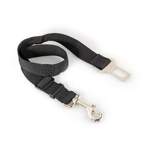 CINTURA DI SICUREZZA AUTO REGOLABILE PER CANE NERO CM 70 - Ilgrandebazar