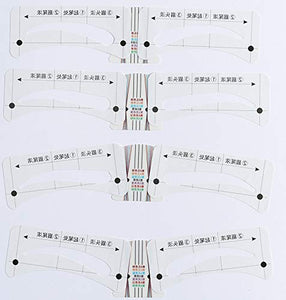 GCOA Stencil sopracciglia,8 stiles sopracciglia stampini per...