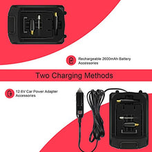 Carica l&#39;immagine nel visualizzatore di Gallery, ICARMAINT Compressore Aria Portatile Auto Pompa Bicicletta Elettrica 2600mAh...