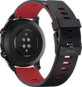 HONOR - Orologio Classico con Display Meteorite Black + Rotes Silikon Armband - Ilgrandebazar