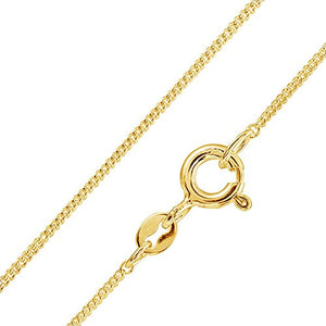 Materia Gioielli, 925 argento placcato oro 1 mm, collana da donna, catena in... - Ilgrandebazar