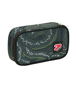 ASTUCCIO Scuola - SEVEN THE DOUBLE - PYTHON - QUICK CASE - Verde Fantasia