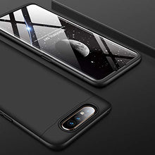 Carica l&#39;immagine nel visualizzatore di Gallery, ivencase Cover Samsung Galaxy A80 + Vetro Temperato, Premio Ibrido Nero