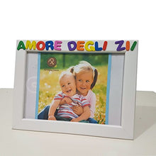 Carica l&#39;immagine nel visualizzatore di Gallery, Cornici per foto in legno con la scritta Amore Degli Zii, da appoggiare o... - Ilgrandebazar