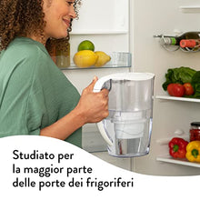 Carica l'immagine nel visualizzatore di Gallery, Aqua Optima Oria Caraffa Filtro Acqua e Cartucce Filtro Acqua 3 x 30 Giorni Evolve+, capacità 2,8 litri, per Riduzione di Microplastiche, Cloro, Calcare e Impurità, Blanco
