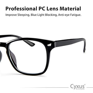 Occhiali da lettura Cyxus per bloccare la luce blu, mal di testa +1.5, Nero - Ilgrandebazar