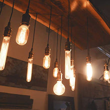 Carica l&#39;immagine nel visualizzatore di Gallery, DiCUNO E27 Vintage Portalampada, Edison retro lampada a 4P, Brass