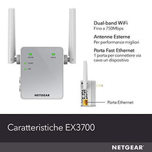 Carica l&#39;immagine nel visualizzatore di Gallery, Netgear EX3700-100PES Ripetitore Wifi 750 Mbps, Extender e Access Point...