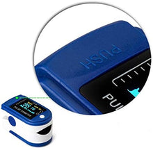 Carica l'immagine nel visualizzatore di Gallery, AUA Pulsossimetro da Dito, Saturimetro da Dito Portatile Professionale, 4 direzioni Regolabili, Display OLED a 2 Colori,misurazione SPO2, per Uso Domestico, Fitness e Sport estrem
