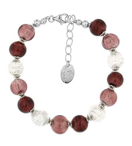 Venetiaurum - Bracciale Donna Con Perle In Vetro Originale Di Murano E...