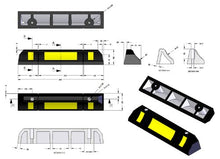 Carica l&#39;immagine nel visualizzatore di Gallery, SNS SAFETY LTD RWS-225 Fermaruote in Gomma per Parcheggi Commerciali o... - Ilgrandebazar