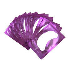 Carica l&#39;immagine nel visualizzatore di Gallery, 50 Paio Cerotti Gel per Estensioni Ciglia Eye Pads Occhio Patch Viola