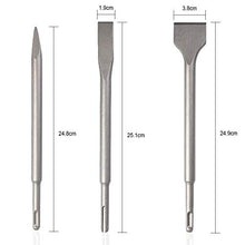 Carica l&#39;immagine nel visualizzatore di Gallery, flintronic Scalpelli SDS-Plus 3pcs, Scalpello SDS Spatola #1 3Pcs+Scatola - Ilgrandebazar