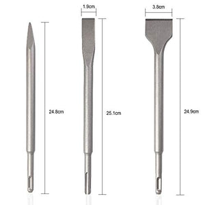 flintronic Scalpelli SDS-Plus 3pcs, Scalpello SDS Spatola #1 3Pcs+Scatola - Ilgrandebazar