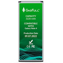 Carica l&#39;immagine nel visualizzatore di Gallery, GadFull Batteria compatibile con Samsung Galaxy Note 4 | Corrisponde al EB-BN910BBE originale| Compatibile con SM-N910F|SM-N910U|SM-N910C|SM-N910H|SM-N910A