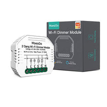 Carica l&#39;immagine nel visualizzatore di Gallery, MoesGo Mini 2 Gang Modulo smart WiFi fai da te per interruttori, modello...
