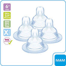 Carica l&#39;immagine nel visualizzatore di Gallery, MAM Teat Set Size X, 4 Tettarelle silicone per bimbi di 6+ mesi, regalo... - Ilgrandebazar