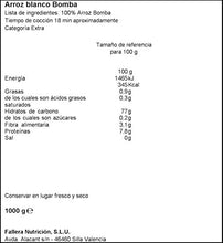 Carica l&#39;immagine nel visualizzatore di Gallery, Arroz La Fallera Bomba 1kg
