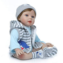 Carica l&#39;immagine nel visualizzatore di Gallery, Reborn Bambola molle del bambino di simulazione silicone vinile 22...