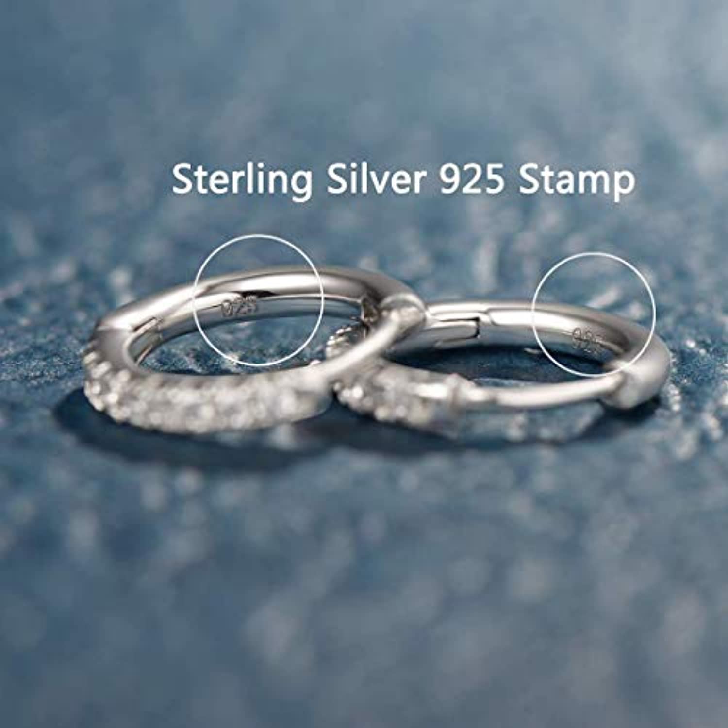 Orecchini A Cerchio Piccoli Per Donna In Argento Sterling 925