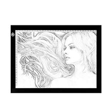 Carica l&#39;immagine nel visualizzatore di Gallery, NXDRS LED Tavoletta Luminosa per Disegno, A4 Ultra Sottile Lavagna Nero - Ilgrandebazar