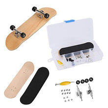 Carica l&#39;immagine nel visualizzatore di Gallery, Skateboard Finger da Dito, Mini Lega Professionale in Acero di Legno Nero