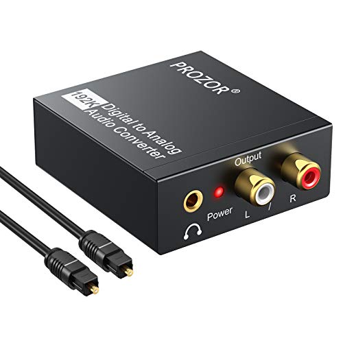 PROZOR 192Khz DAC Convertitore Audio Digitale ad Analogico con Cavo