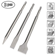 Carica l&#39;immagine nel visualizzatore di Gallery, flintronic Scalpelli SDS-Plus 3pcs, Scalpello SDS Spatola #1 3Pcs+Scatola - Ilgrandebazar