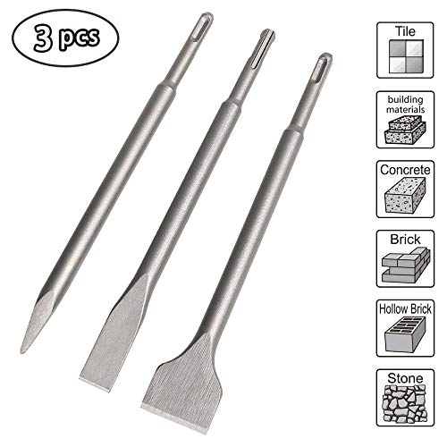 flintronic Scalpelli SDS-Plus 3pcs, Scalpello SDS Spatola #1 3Pcs+Scatola - Ilgrandebazar
