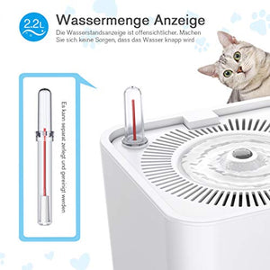isYoung - Fontana per Cani e Gatti, con indicazione della quantità di Acqua,...