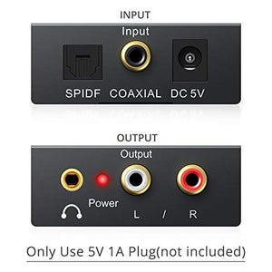 PROZOR 192Khz DAC Convertitore Audio Digitale ad Analogico con Cavo