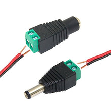 Carica l'immagine nel visualizzatore di Gallery, Connettore DC, Faittoo 10 Maschio + 10 Femmina 5.5mm x 2.1mm 12V Barrel... - Ilgrandebazar
