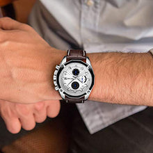 Carica l'immagine nel visualizzatore di Gallery, Orologio Cronografo da Uomo Movimento al Quarzo Moda Sportivo Watch Marrone - Ilgrandebazar
