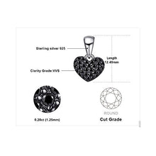 Carica l&#39;immagine nel visualizzatore di Gallery, JewelryPalace 0.14ct Naturale Spinello Forma di Cuore Ciondolo Argento... - Ilgrandebazar