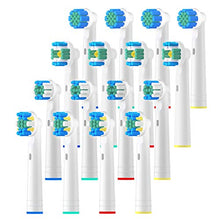 Carica l'immagine nel visualizzatore di Gallery, REDTRON Ricambi Spazzolini Elettrici Oral B, 16 Pezzi Testine di ricambio...