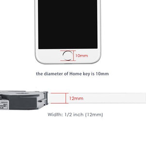Nastri per Etichette Unistar Compatibile In 12mm x 8m, Nero su Bianco - Ilgrandebazar