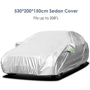 Sailnovo Telo Copriauto, Copri Auto Esterni 530 x 200 x 150cm( SEDAN / 170T)