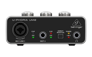 Behringer U-PHORIA UM2  2 x 2 interfacce audio USB 2.0 Nero - Ilgrandebazar
