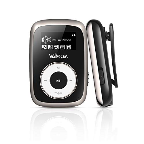 Walkercam M2 Clip Lettore MP3 con Radio FM, Musicale da 8 GB per Nero