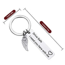 Carica l&#39;immagine nel visualizzatore di Gallery, ortachiavi 2 Pcs, Portachiavi da Uomo Personalizzati per Auto, I Need You...