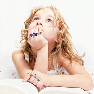 Bambini farfalla anello – bambino arcobaleno – Anello regolabile Little... - Ilgrandebazar