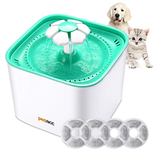 Petacc Fontana per Gatti Dispenser Acqua Erogatore Bianco e Verde - Ilgrandebazar