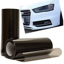 Carica l'immagine nel visualizzatore di Gallery, Mioke Pellicola per fari Auto,300cm*30cm PVC Pellicola Pellicola per Tinte Autoadesivo per Auto Fendinebbia, Posteriore Antinebbia, Fanale Posteriore Nero/Giallo (Nero)